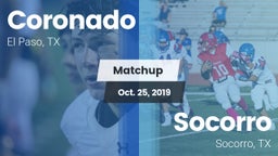 Matchup: Coronado  vs. Socorro  2019