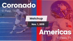 Matchup: Coronado  vs. Americas  2019