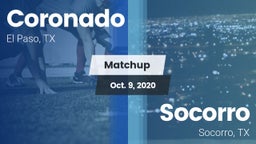 Matchup: Coronado  vs. Socorro  2020