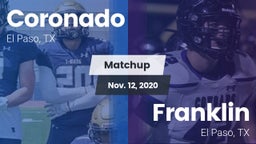 Matchup: Coronado  vs. Franklin  2020