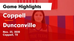 Coppell  vs Duncanville  Game Highlights - Nov. 23, 2020