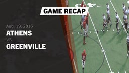 Recap: Athens  vs. Greenville 2016