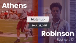 Matchup: Athens  vs. Robinson  2017
