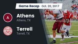 Recap: Athens  vs. Terrell  2017