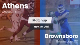 Matchup: Athens  vs. Brownsboro  2017