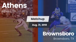 Matchup: Athens  vs. Brownsboro  2018