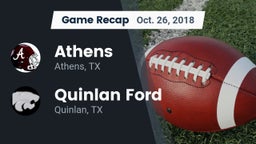 Recap: Athens  vs. Quinlan Ford  2018