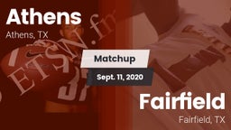 Matchup: Athens  vs. Fairfield  2020