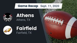 Recap: Athens  vs. Fairfield  2020