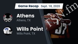 Recap: Athens  vs. Wills Point  2020