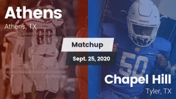 Matchup: Athens  vs. Chapel Hill  2020