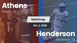 Matchup: Athens  vs. Henderson  2020