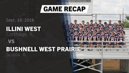 Recap: Illini West  vs. Bushnell West Prairie 2016