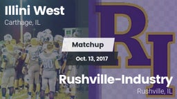 Matchup: Illini West High vs. Rushville-Industry  2017