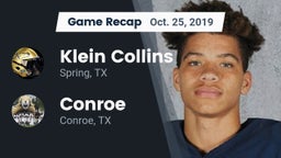 Recap: Klein Collins  vs. Conroe  2019