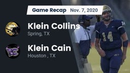 Recap: Klein Collins  vs. Klein Cain  2020
