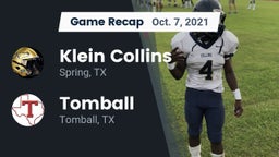 Recap: Klein Collins  vs. Tomball  2021