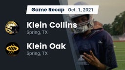 Recap: Klein Collins  vs. Klein Oak  2021