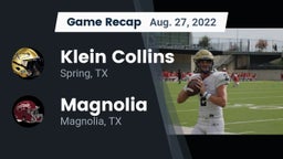 Recap: Klein Collins  vs. Magnolia  2022