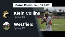 Recap: Klein Collins  vs. Westfield  2022