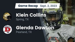 Recap: Klein Collins  vs. Glenda Dawson  2023