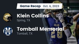 Recap: Klein Collins  vs. Tomball Memorial  2023