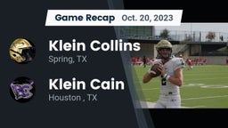 Recap: Klein Collins  vs. Klein Cain  2023