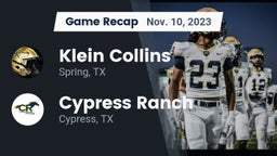 Recap: Klein Collins  vs. Cypress Ranch  2023