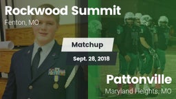 Matchup: Rockwood Summit vs. Pattonville  2018