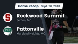 Recap: Rockwood Summit  vs. Pattonville  2018