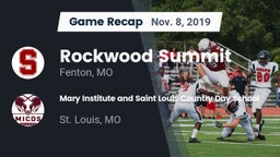 Recap: Rockwood Summit  vs. Mary Institute and Saint Louis Country Day School 2019