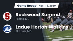 Recap: Rockwood Summit  vs. Ladue Horton Watkins  2019