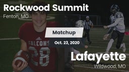 Matchup: Rockwood Summit vs. Lafayette  2020