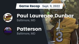 Recap: Paul Laurence Dunbar  vs. Patterson  2022