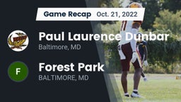 Recap: Paul Laurence Dunbar  vs.  Forest Park  2022
