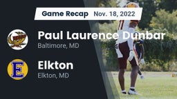 Recap: Paul Laurence Dunbar  vs. Elkton  2022