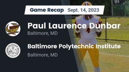 Recap: Paul Laurence Dunbar  vs. Baltimore Polytechnic Institute 2023