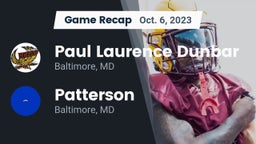 Recap: Paul Laurence Dunbar  vs. Patterson  2023