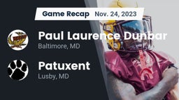 Recap: Paul Laurence Dunbar  vs. Patuxent  2023