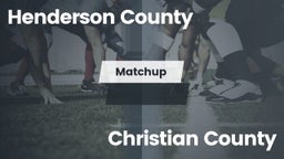Matchup: Henderson County vs. Christian County 2016