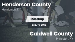Matchup: Henderson County vs. Caldwell County  2016