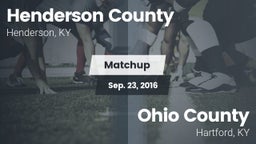 Matchup: Henderson County vs. Ohio County  2016