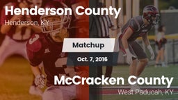 Matchup: Henderson County vs. McCracken County  2016