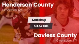 Matchup: Henderson County vs. Daviess County  2016