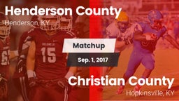 Matchup: Henderson County vs. Christian County  2017