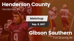 Matchup: Henderson County vs. Gibson Southern  2017