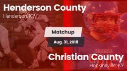 Matchup: Henderson County vs. Christian County  2018