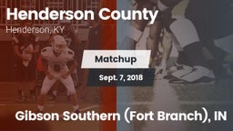 Matchup: Henderson County vs. Gibson Southern (Fort Branch), IN 2018