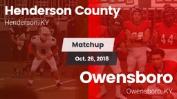 Matchup: Henderson County vs. Owensboro  2018