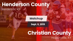 Matchup: Henderson County vs. Christian County  2019